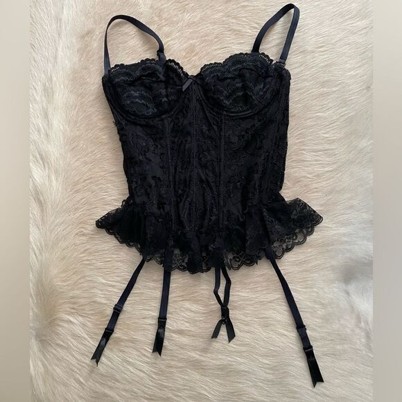 Andrea kristoff for Escanté Vintage Black Large Corset - Picture 2 of 10
